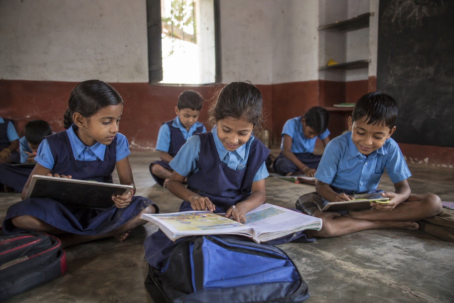 Children in classroom